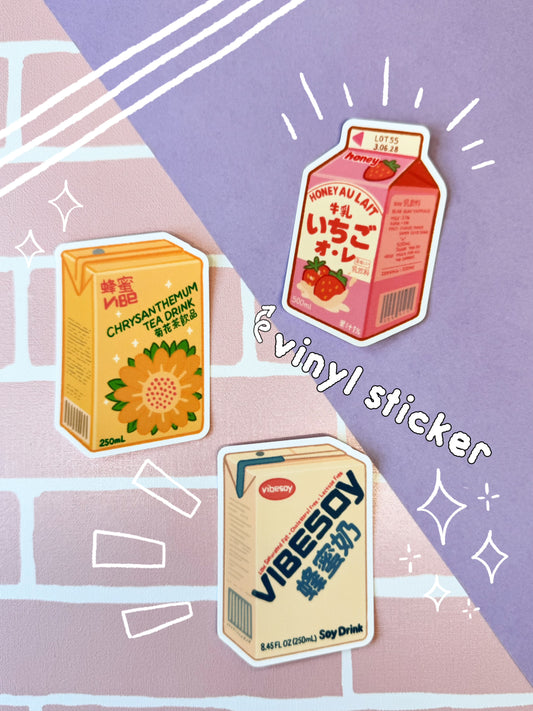 Carton Drinks - Single Vinyl Sticker