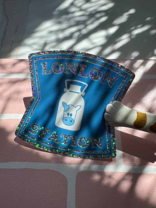 LonLon Station Vinyl Glitter Sticker