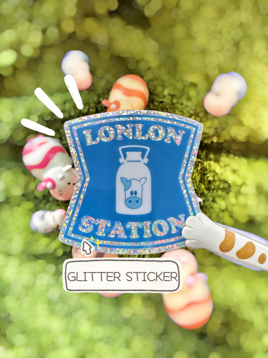 LonLon Station Vinyl Glitter Sticker