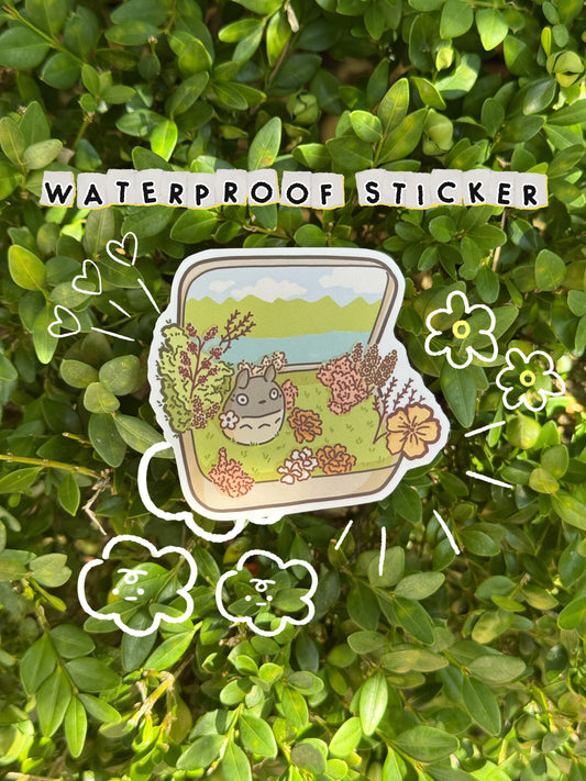 My Neighbor Tin Terrarium Sticker