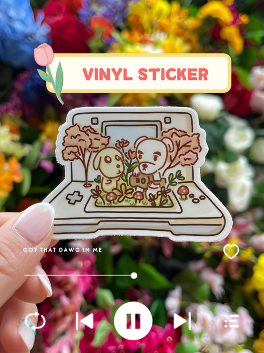 Dog Village DS Terrarium Vinyl Sticker