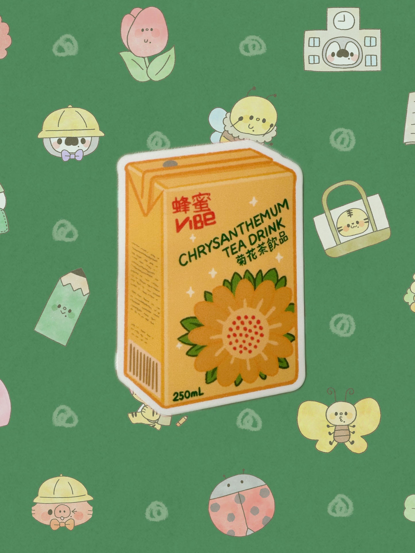 Carton Drinks - Single Vinyl Sticker
