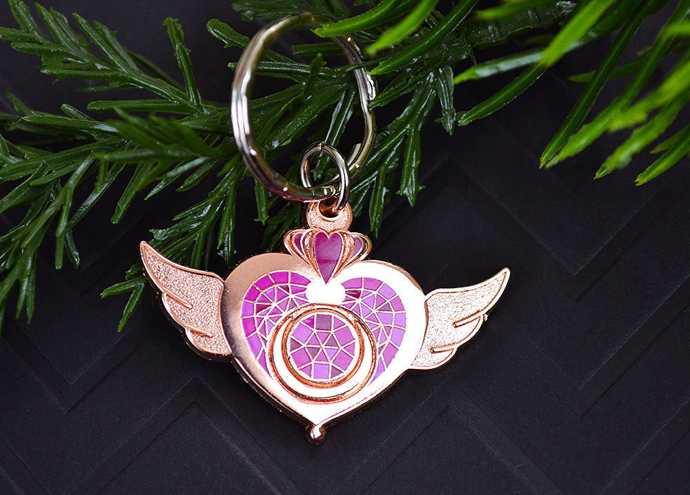 Sun & Moon Guardians - Enamel Keychain/Pet Collar Charm