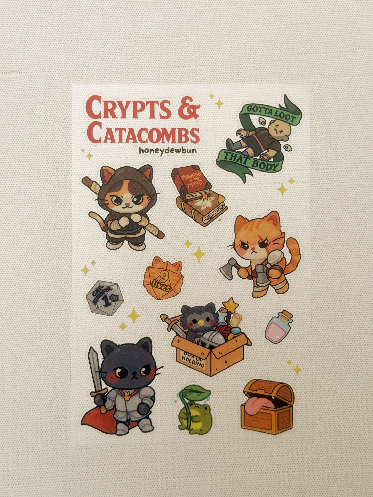 Crypts & Catacombs Sticker Sheet