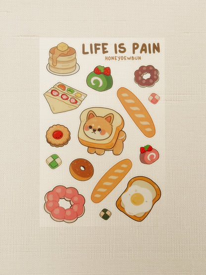 Life is Pain Sticker Sheet