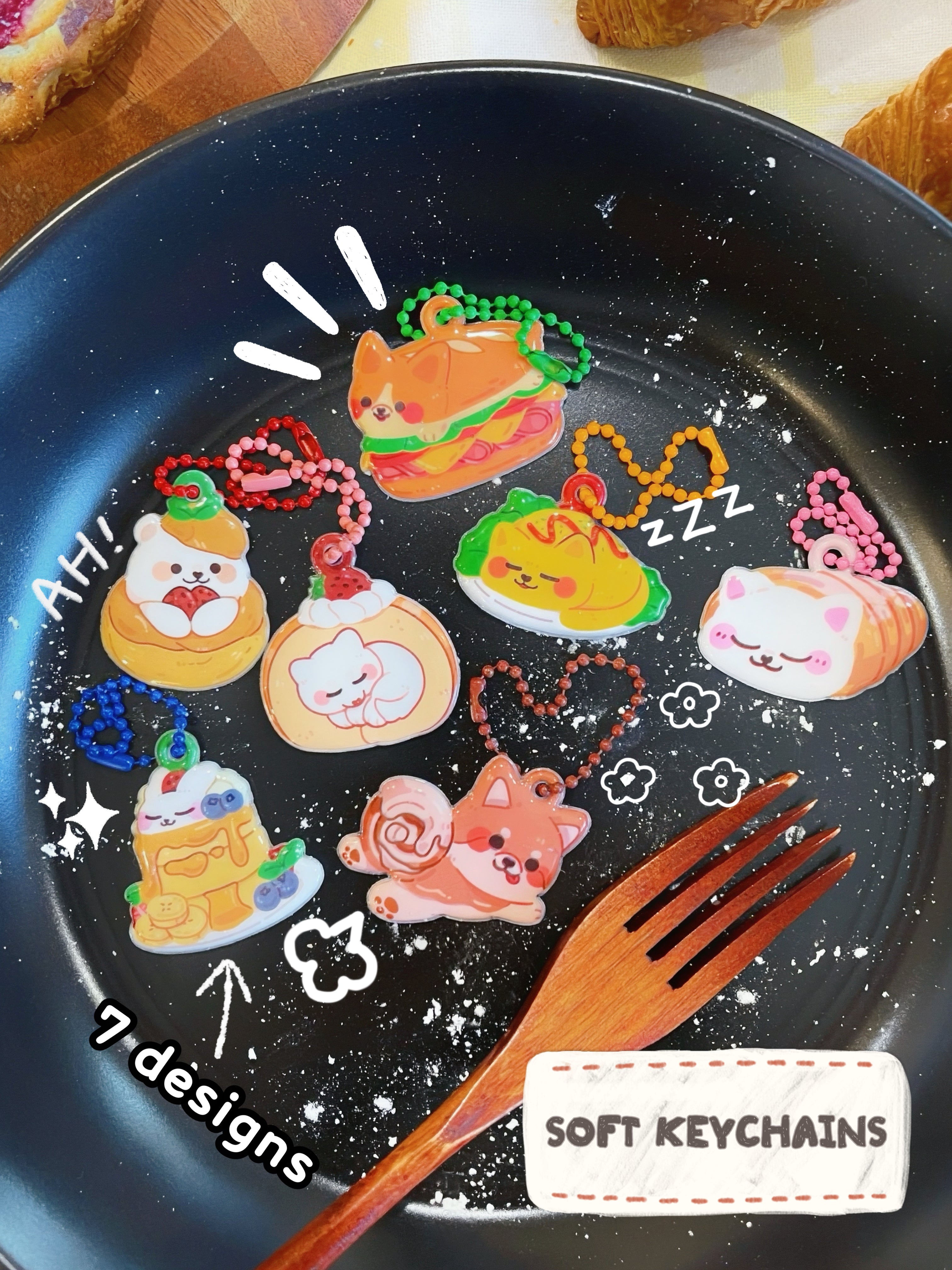 GACHA] Pawtisserie Pals Soft Keychain – honeydewbun