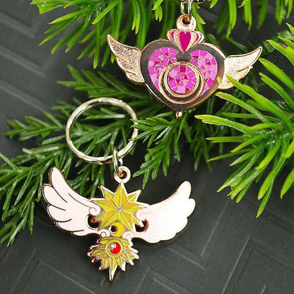 Sun & Moon Guardians - Enamel Keychain/Pet Collar Charm