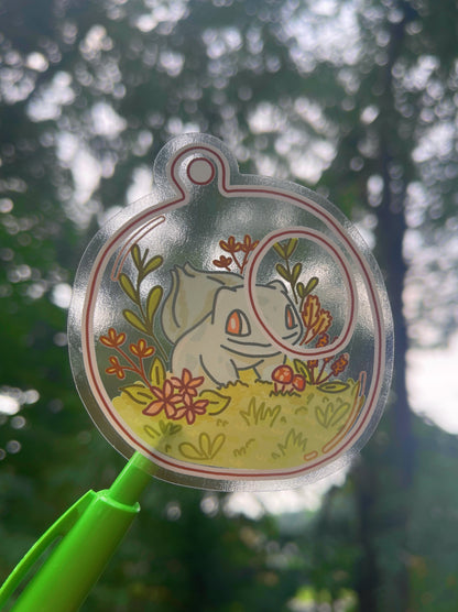 Bulbasaur Transparent Terrarium Sticker